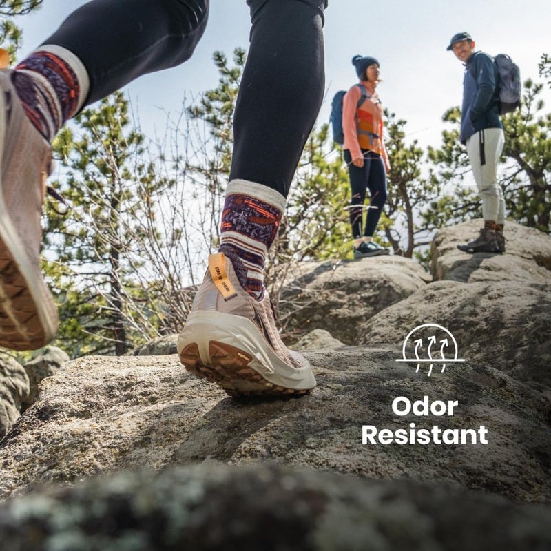 SmartWool Women's Ski Zero Cushion Galactic Ski Print Over the Calf Socks - Image 5